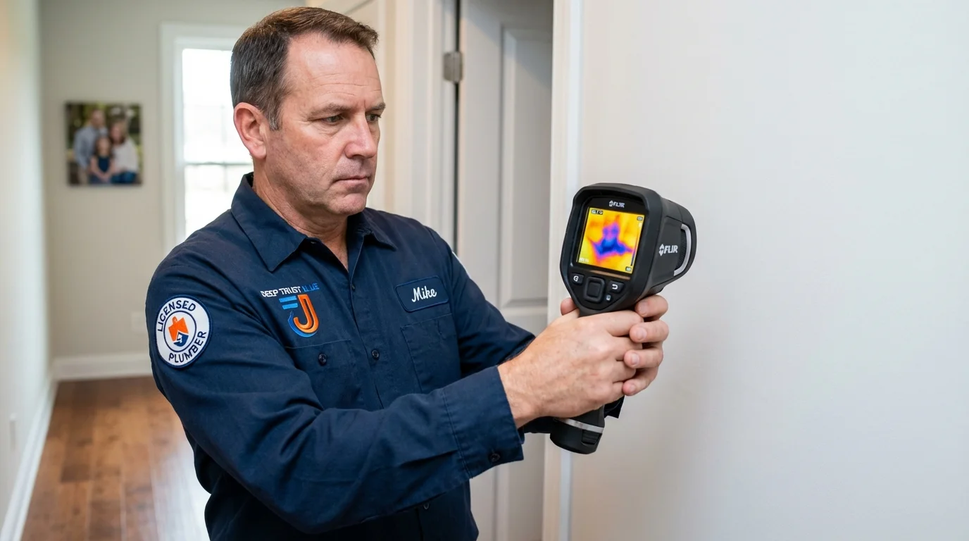 Thermal imaging leak detection by Johns Plumbing LLC in Grain Valley